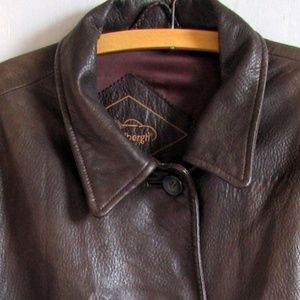 Previously Loved Dark Brown Leather Jacket